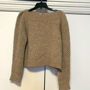 LoveShackFancy sweet & chic oatmeal sweater